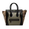 Celine Mini Tricolor Calfskin and Suede Luggage Tote Secondhand