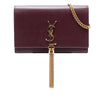 Secondhand Saint Laurent Smooth Calfskin Monogram Kate Tassel Wallet on Chain