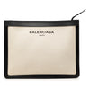 Balenciaga Canvas Navy Clutch Secondhand