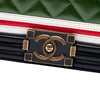 Chanel Multicolor Quilted Lambskin Crest East West Boy Flap Secondhand