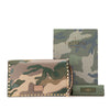 Valentino Canvas and Nappa Camouflage Rockstud Wristlet Clutch Secondhand