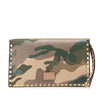 Valentino Canvas and Nappa Camouflage Rockstud Wristlet Clutch Secondhand