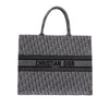 Dior Large Oblique Embroidered Denim Book Tote Secondhand