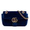 Gucci Medium GG Marmont Matelasse Velvet Shoulder Bag Secondhand