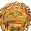 Chanel CC Gold Plated Round Clip On Earrings Secondhand