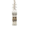 Chanel CC Brass and Lambskin Mirror Necklace Secondhand