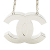 Chanel CC Brass and Lambskin Mirror Necklace Secondhand