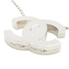 Chanel CC Brass and Lambskin Mirror Necklace Secondhand