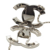 Chanel CC Brass and Lambskin Mirror Necklace Secondhand