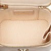 Secondhand Chanel Mini Quilted Iridescent Caviar Pearl On Top Vanity Case With Chain