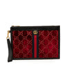 Gucci GG Velvet Ophidia Clutch Bag Secondhand