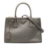 Prada Medium Saffiano Lux Galleria Double Zip Satchel Secondhand