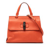 Gucci Small Calfskin Bamboo Daily Satchel Secondhand