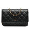 Chanel CC Quilted Caviar Wallet on Chain Secondhand