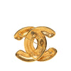 Chanel CC Gold Plated Quilted Brooch Secondhand