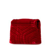 Secondhand Saint Laurent Small Velvet Monogram Matelasse LouLou Shoulder Bag