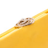 Chanel Satin Crystal Camellia Evening Frame Clutch Secondhand