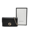 Gucci Dollar Calfskin Interlocking G Wallet on Chain Secondhand