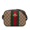 Secondhand Gucci GG Canvas Webby Bee Camera Bag