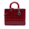 Dior Large Patent Cannage Lady Dior Secondhand