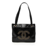 Chanel Lambskin CC Studded Logo Tote Secondhand