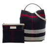Burberry Medium Mega Check Canvas Ashby Bucket Bag Secondhand
