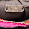 Bottega Veneta Multicolor Pebbled Leather Double Zip Satchel Secondhand