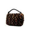 Fendi Mini Zucca Shearling Baguette Satchel Secondhand