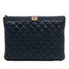 Chanel Medium Quilted Caviar Boy O Case Clutch Secondhand