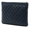 Chanel Medium Quilted Caviar Boy O Case Clutch Secondhand