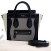 Celine Nano Tricolor Grained Calfskin and Nubuck Luggage Tote Secondhand