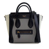 Celine Nano Tricolor Grained Calfskin and Nubuck Luggage Tote Secondhand