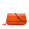 Bottega Veneta Small Calfskin Intrecciomirage Embossed Butterfly Chain Crossbody Secondhand