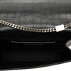 Saint Laurent Medium Croc Embossed Leather Monogram Kate Tassel Crossbody Secondhand