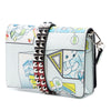 Prada Comic Print Studded Leather Elektra Clutch Secondhand