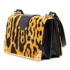 Prada City Calf Trimmed Velvet Leopard Print Cahier Crossbody Secondhand