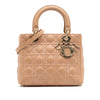 Dior Medium Lambskin Cannage Contrast Stitch Lady Dior Secondhand