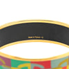 Hermès Wide Enamel Optique Chaine d'Ancre Bangle 65 Secondhand