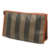 Fendi Pequin Coated Canvas Cosmetic Clutch Secondhand