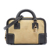 LOEWE Micro Bicolor Suede and Calfskin Amazona Satchel Secondhand