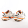 Balenciaga Track Panel Style Mesh and Nylon Sneakers in White x Orange, Size 41 EU Secondhand