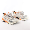 Balenciaga Track Panel Style Mesh and Nylon Sneakers in White x Orange, Size 41 EU Secondhand