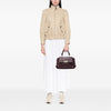 Ferragamo Small Leather Gancini Sofia Satchel Secondhand