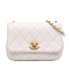 Secondhand Chanel Mini Glazed Calfskin Pearl Side Flap