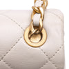 Secondhand Chanel Mini Glazed Calfskin Pearl Side Flap