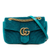 Gucci Medium GG Marmont Matelasse Velvet Shoulder Bag Secondhand