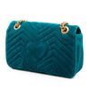 Gucci Medium GG Marmont Matelasse Velvet Shoulder Bag Secondhand