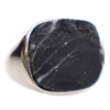 Louis Vuitton Silver Plated Gemstone Signet Ring L Secondhand
