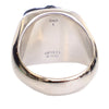Louis Vuitton Silver Plated Gemstone Signet Ring L Secondhand