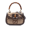 Gucci Small Jumbo GG Canvas Bamboo 1947 Top Handle Bag Secondhand
